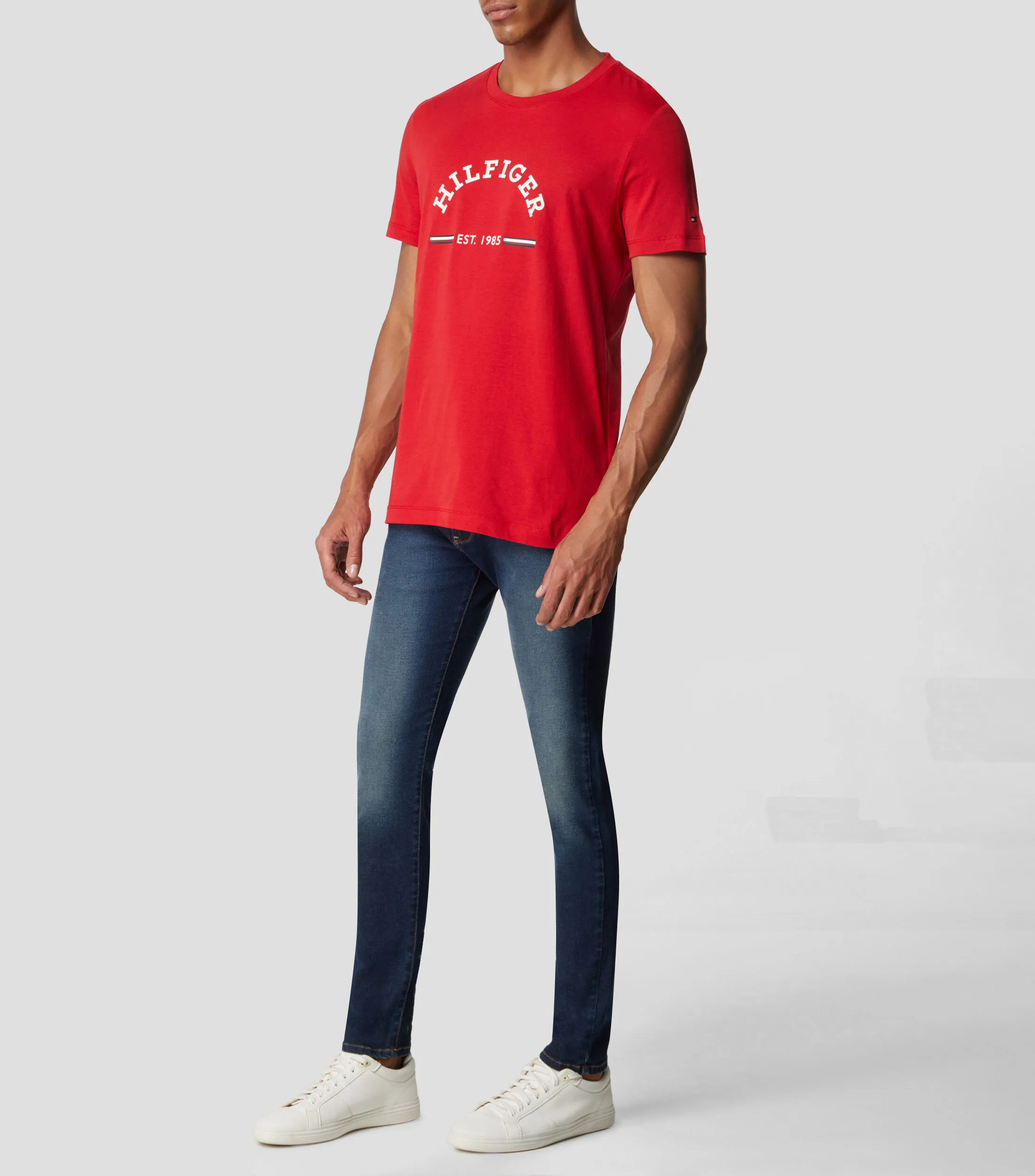 Tommy Hilfiger Playera cuello redondo manga corta con logo Hombre