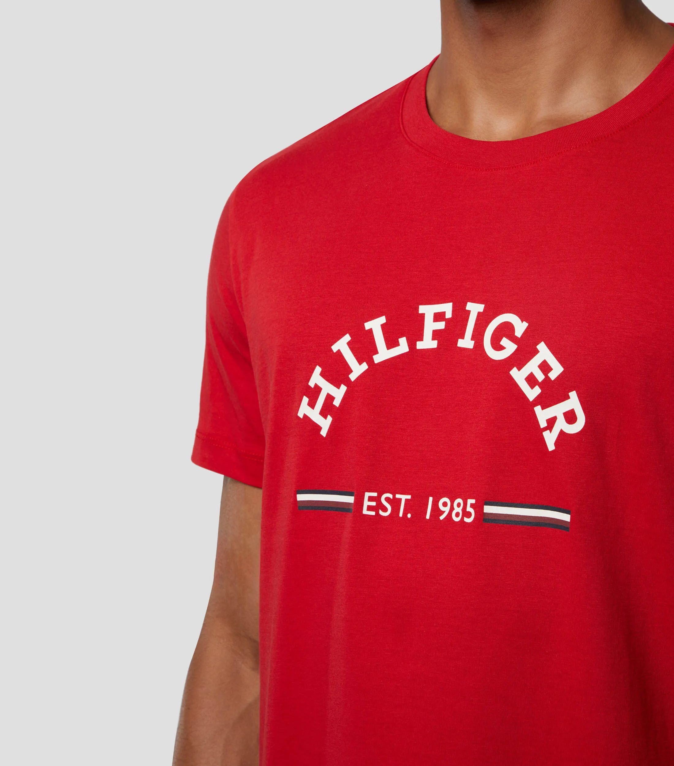 Tommy Hilfiger Playera cuello redondo manga corta con logo Hombre