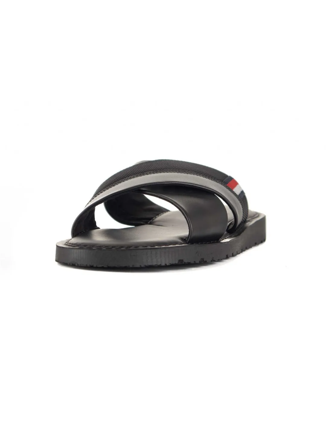 TOMMY HILFIGER  SANDALIAS NEGRAS CORE HILFIGER LTH CRISS C SANDAL FM0FM05010 HOMBRE