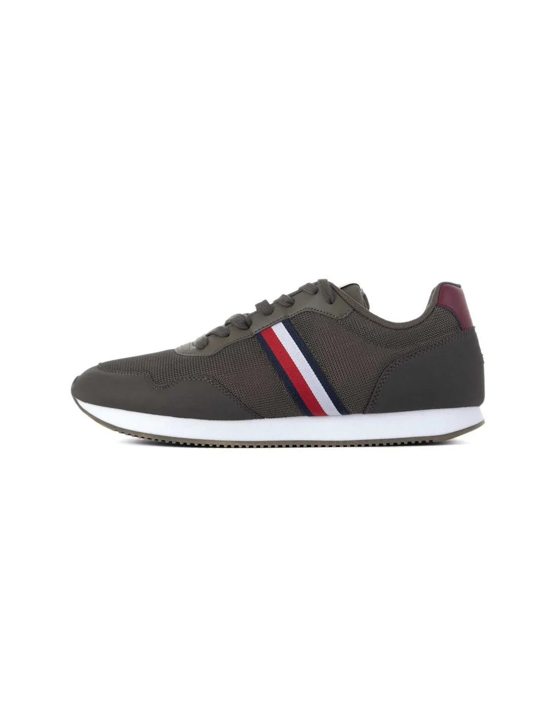 TOMMY HILFIGER  ZAPATILLAS KAKI CORE LO RUNNER FM0FM04504 HOMBRE
