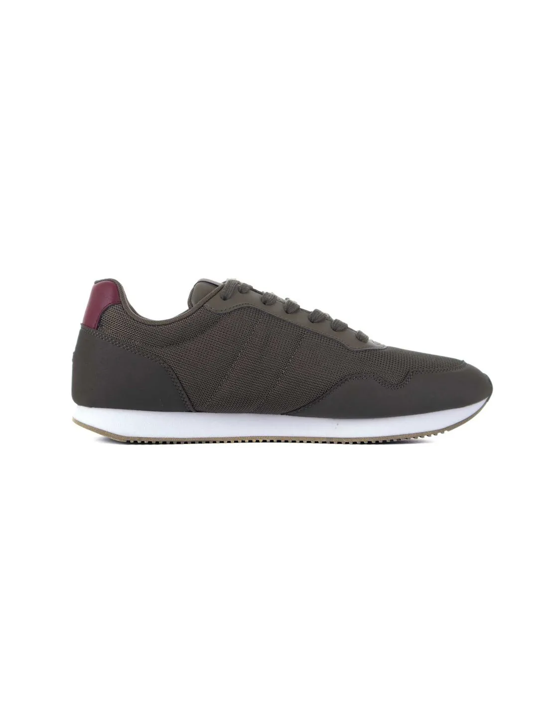 TOMMY HILFIGER  ZAPATILLAS KAKI CORE LO RUNNER FM0FM04504 HOMBRE