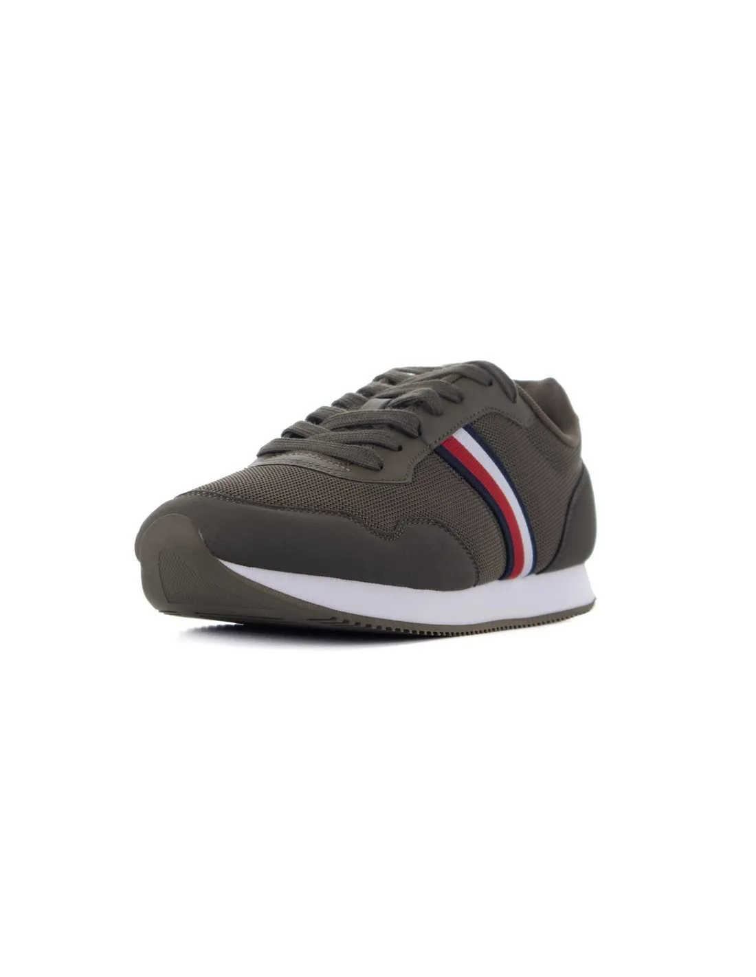 TOMMY HILFIGER  ZAPATILLAS KAKI CORE LO RUNNER FM0FM04504 HOMBRE