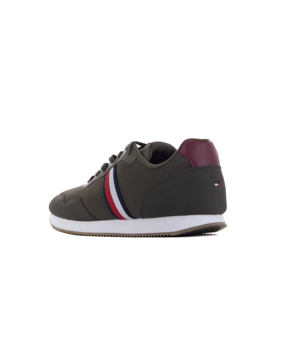 TOMMY HILFIGER  ZAPATILLAS KAKI CORE LO RUNNER FM0FM04504 HOMBRE