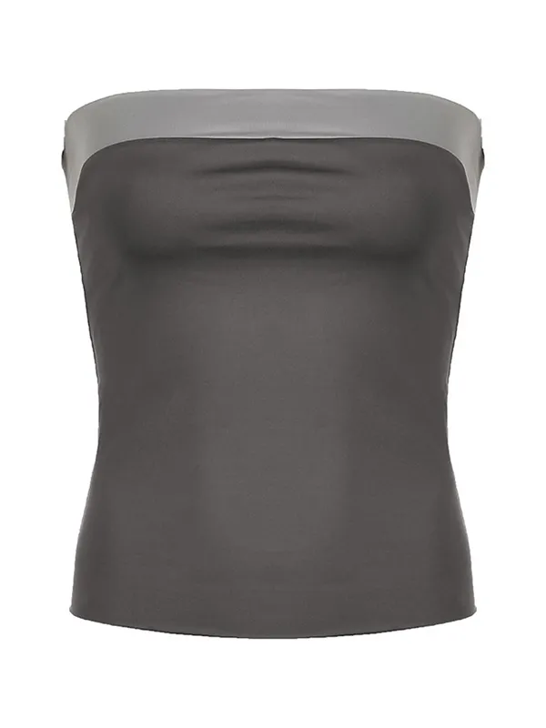 Top bandeau ajustado con bloques de color