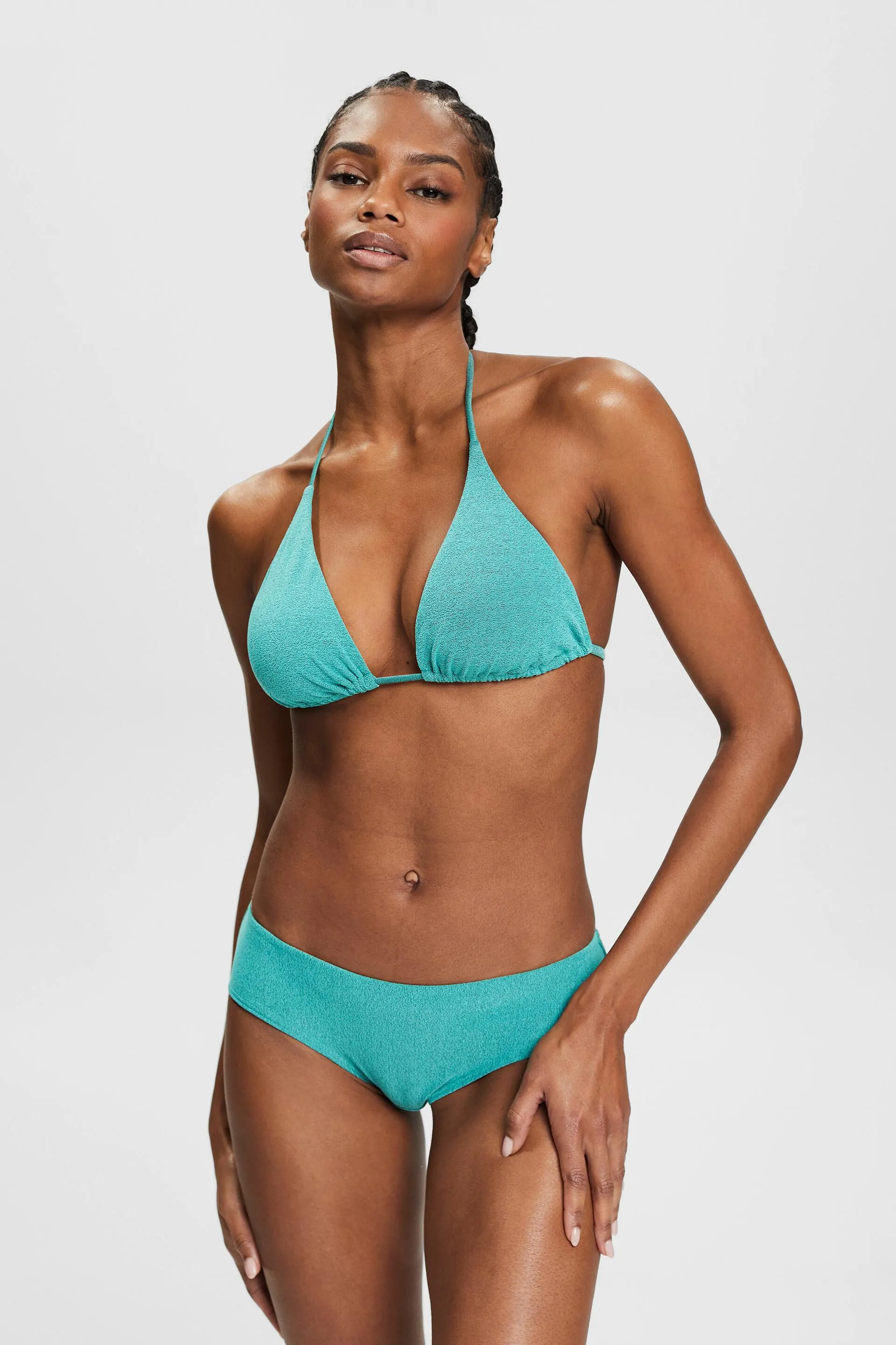Top de bikini triangular con relleno