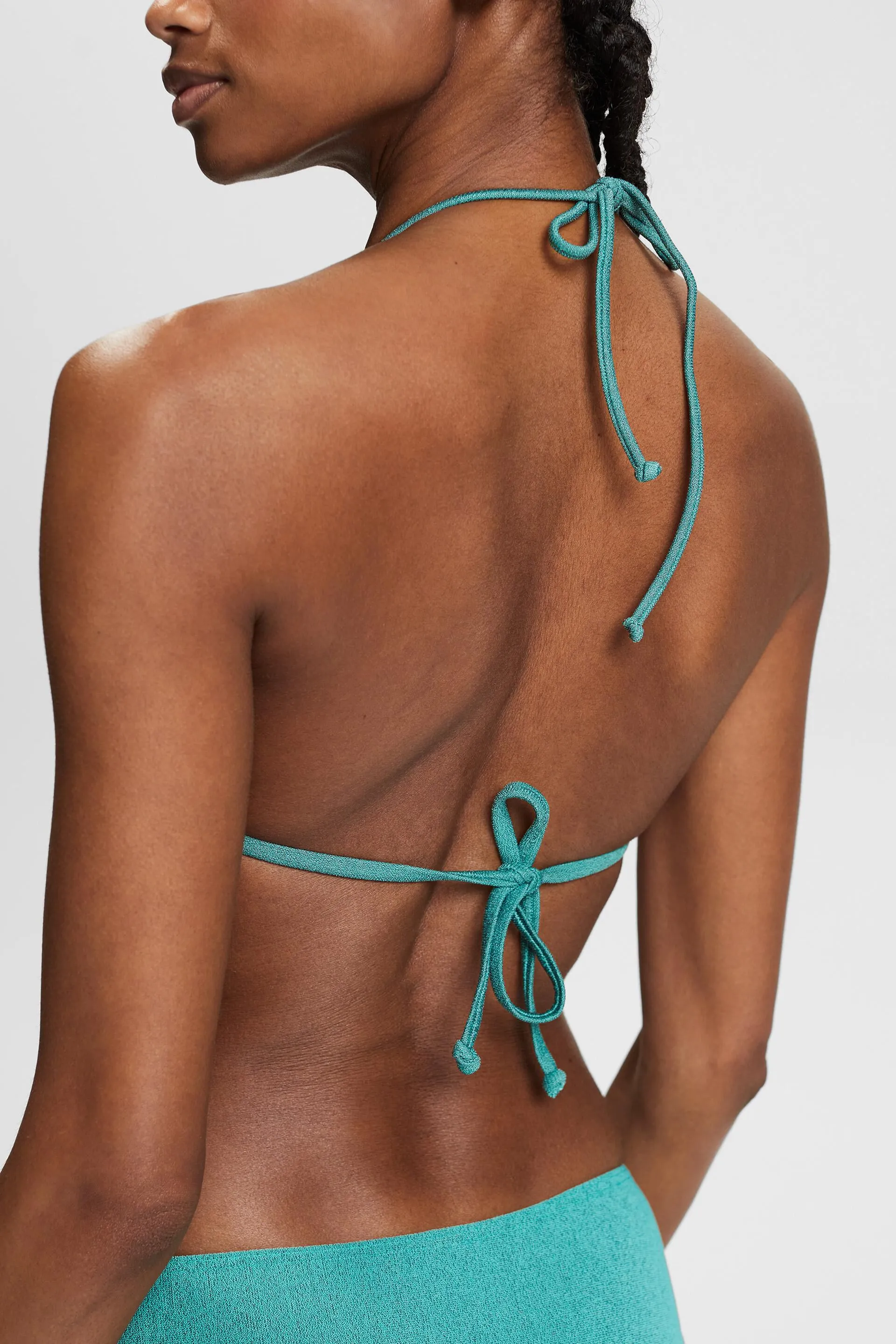Top de bikini triangular con relleno