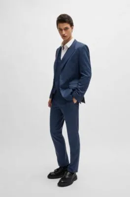 Traje con chaleco slim fit de punto a cuadros