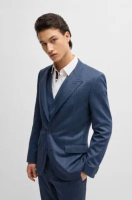 Traje con chaleco slim fit de punto a cuadros