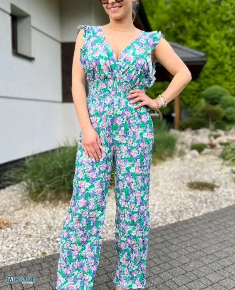Trajes Largos Mujer, Flores, Volantes