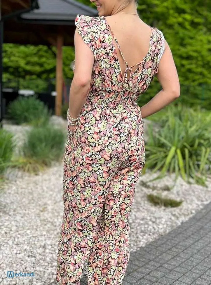 Trajes Largos Mujer, Flores, Volantes