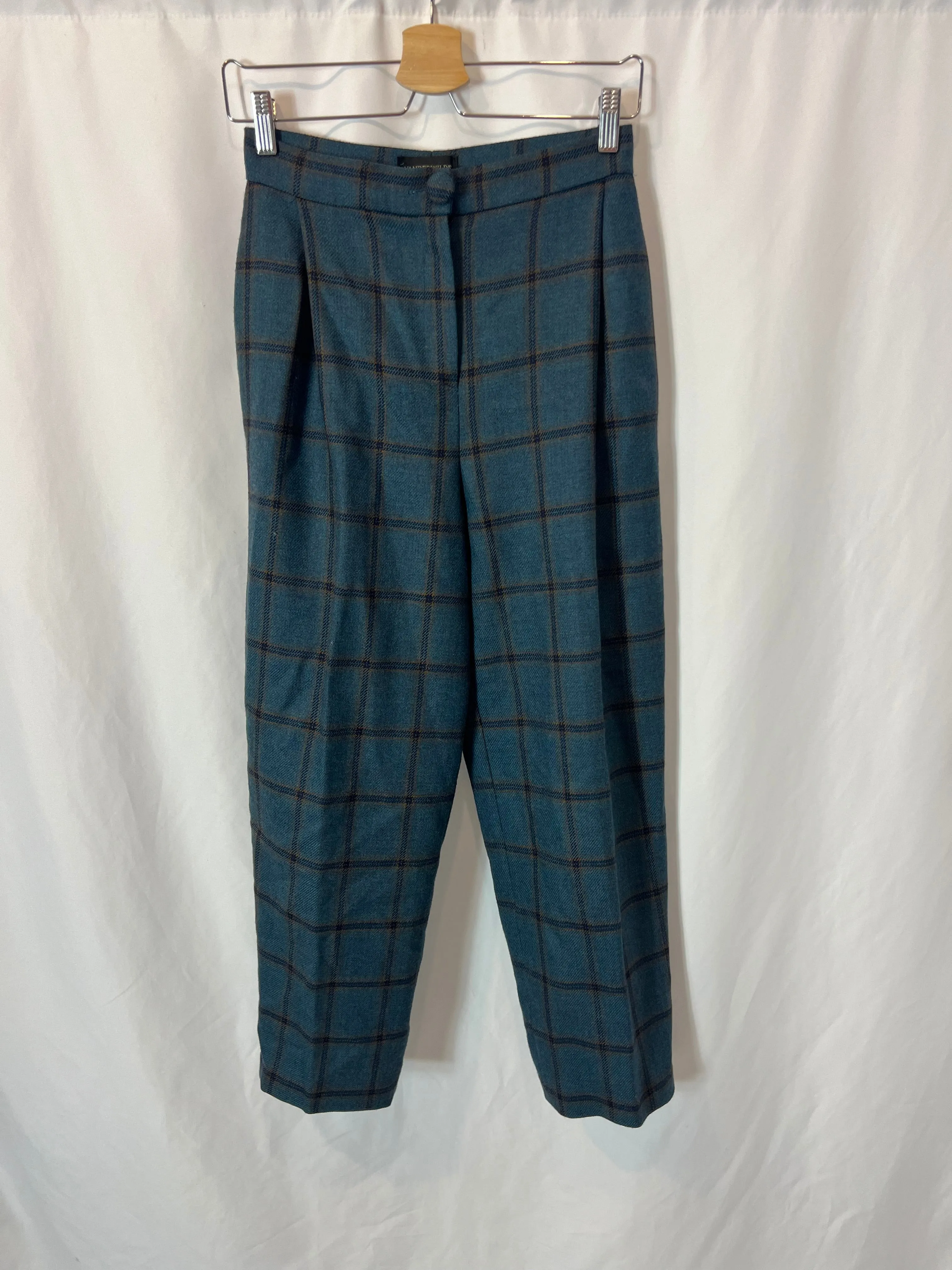 VANDERWILDE. Total look azul cuadros T.38