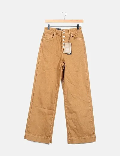 Vero Moda Pantalón denim camel