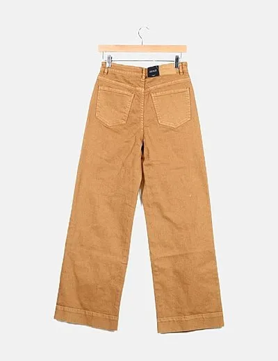 Vero Moda Pantalón denim camel