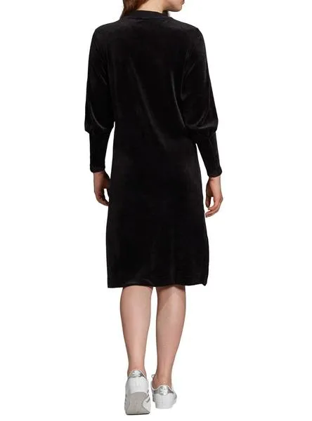 vestido adidas terciopero negro para mujer