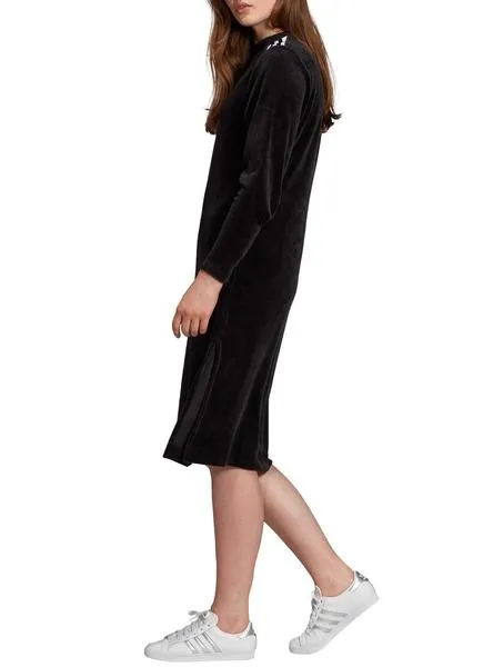 vestido adidas terciopero negro para mujer