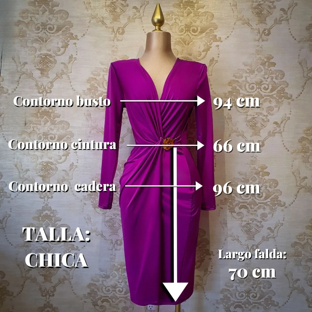 Vestido Corto Fiuxa con Manga Larga