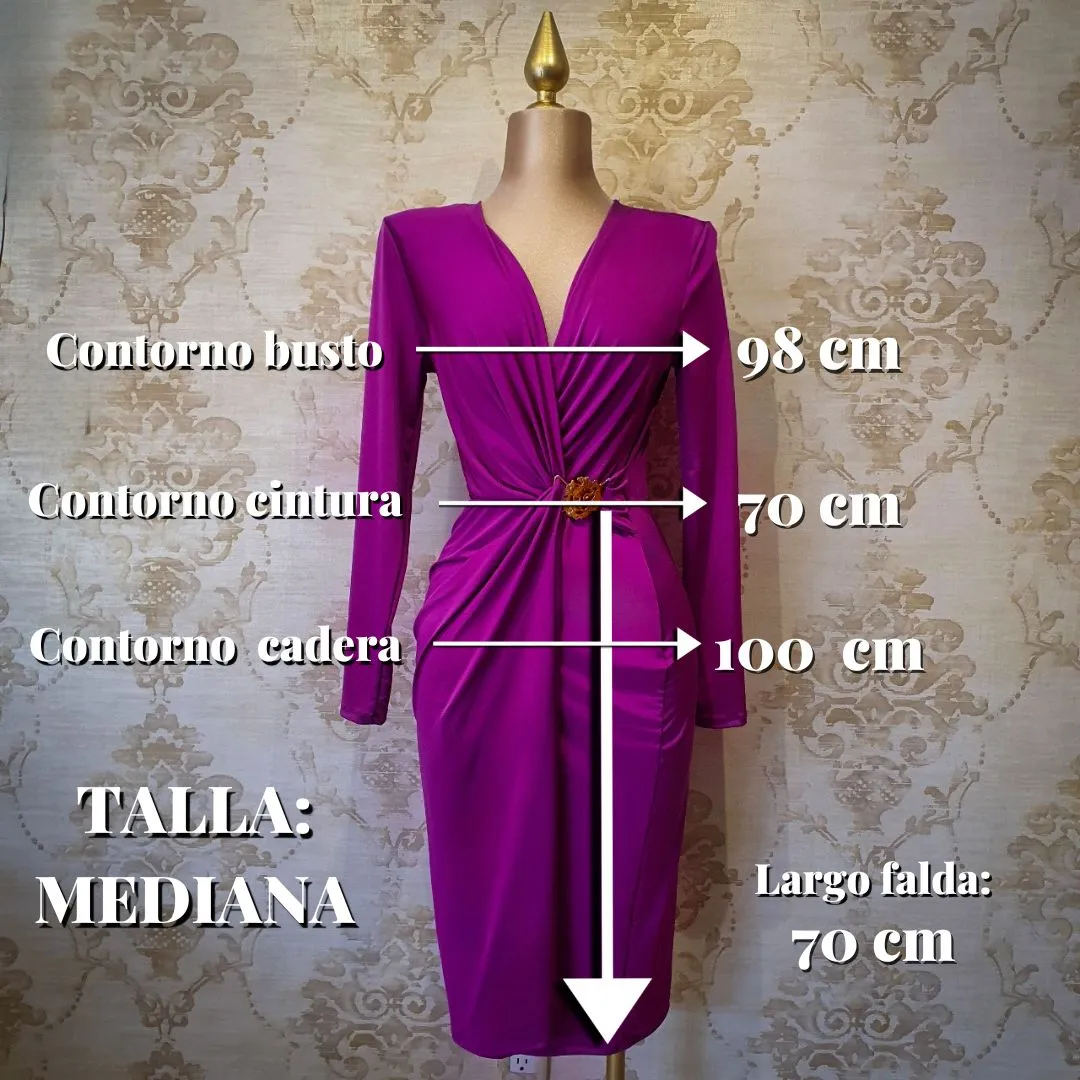 Vestido Corto Fiuxa con Manga Larga
