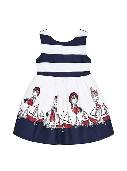 vestido mayoral navy azul para niña