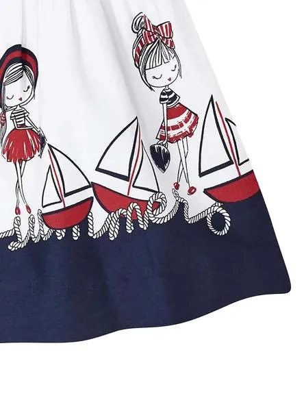 vestido mayoral navy azul para niña