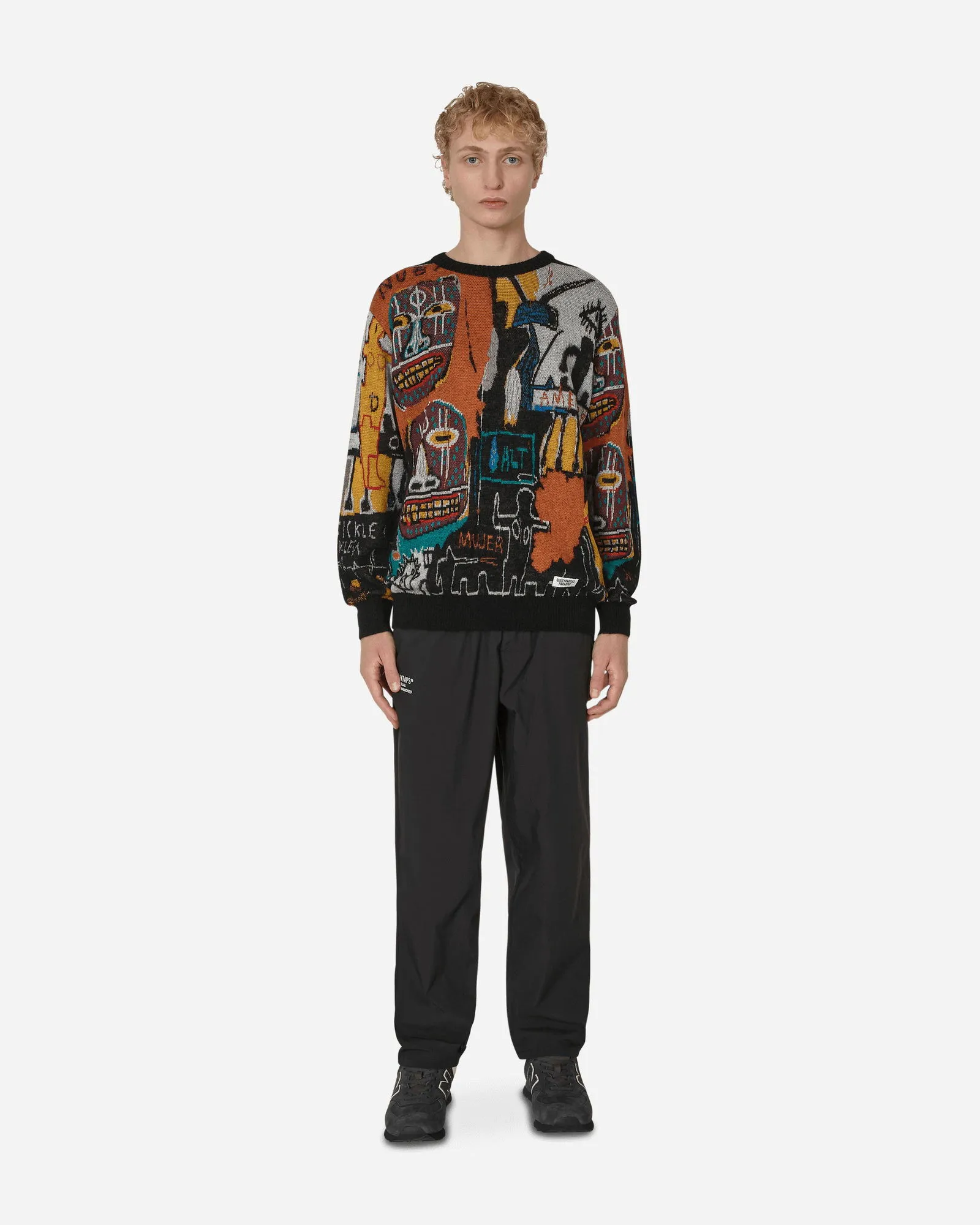 WACKO MARIA JEANMICHEL BASQUIAT CREWNECK SWEATER