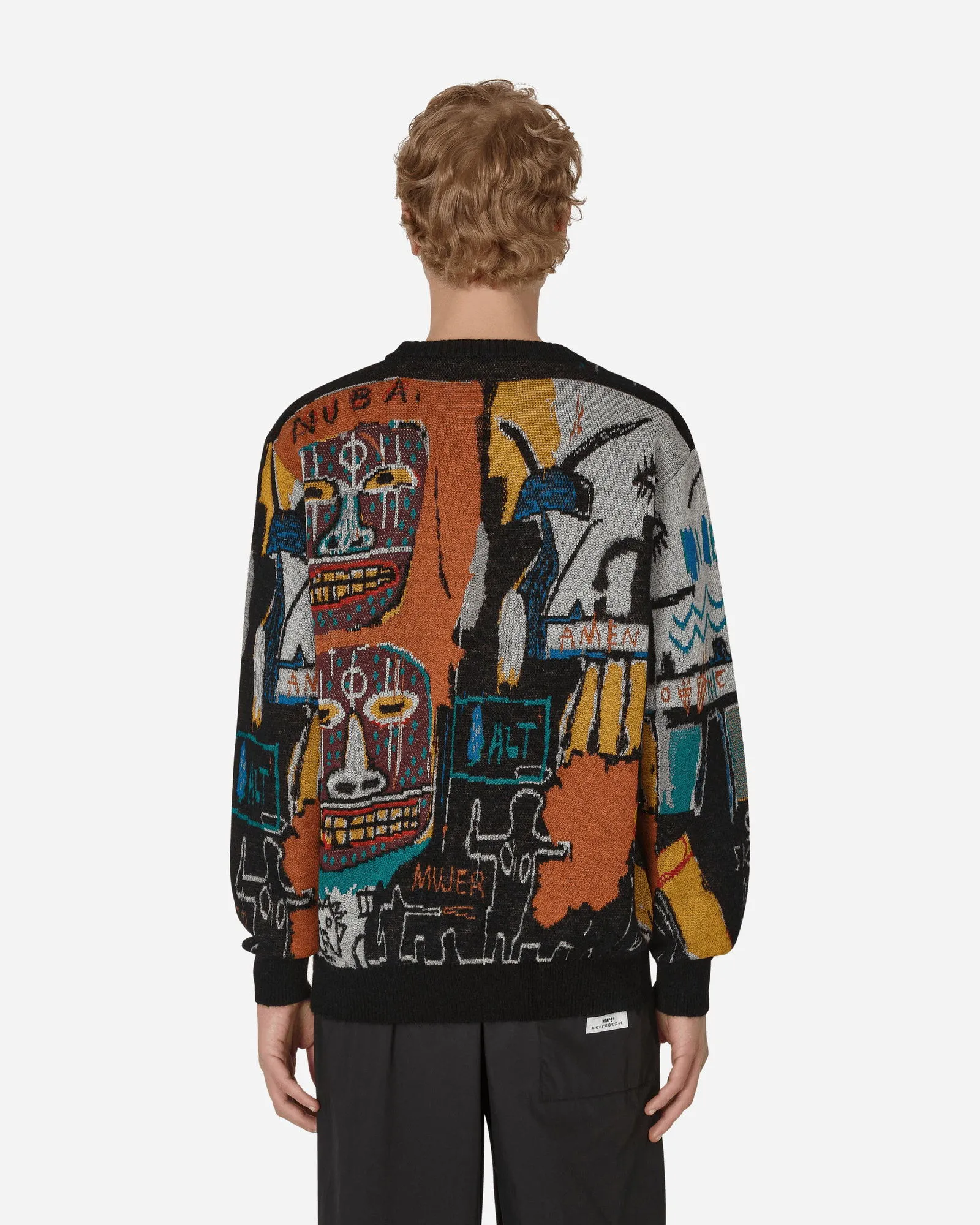 WACKO MARIA JEANMICHEL BASQUIAT CREWNECK SWEATER
