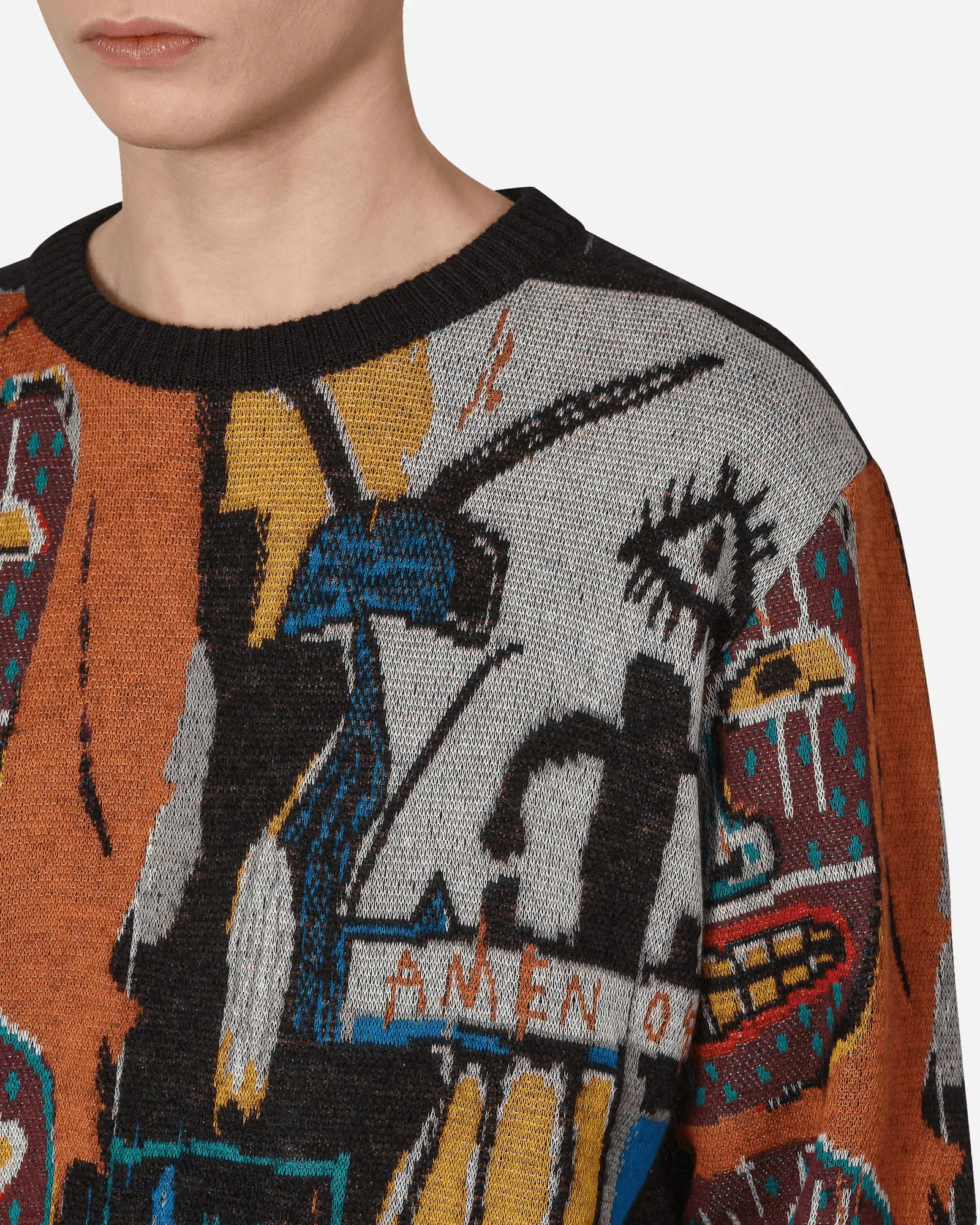 WACKO MARIA JEANMICHEL BASQUIAT CREWNECK SWEATER