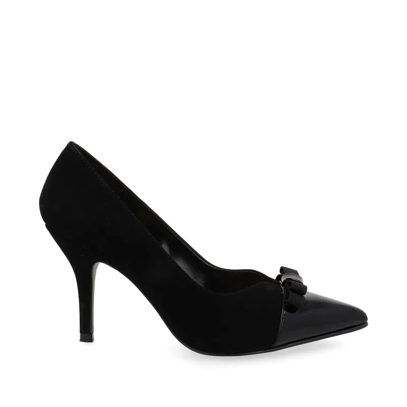 Zapatilla de tacón medio Trender color Negro para Mujer