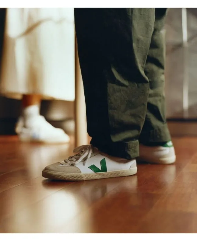 Zapatillas Veja Volley Canvas White Emeraude Unisex
