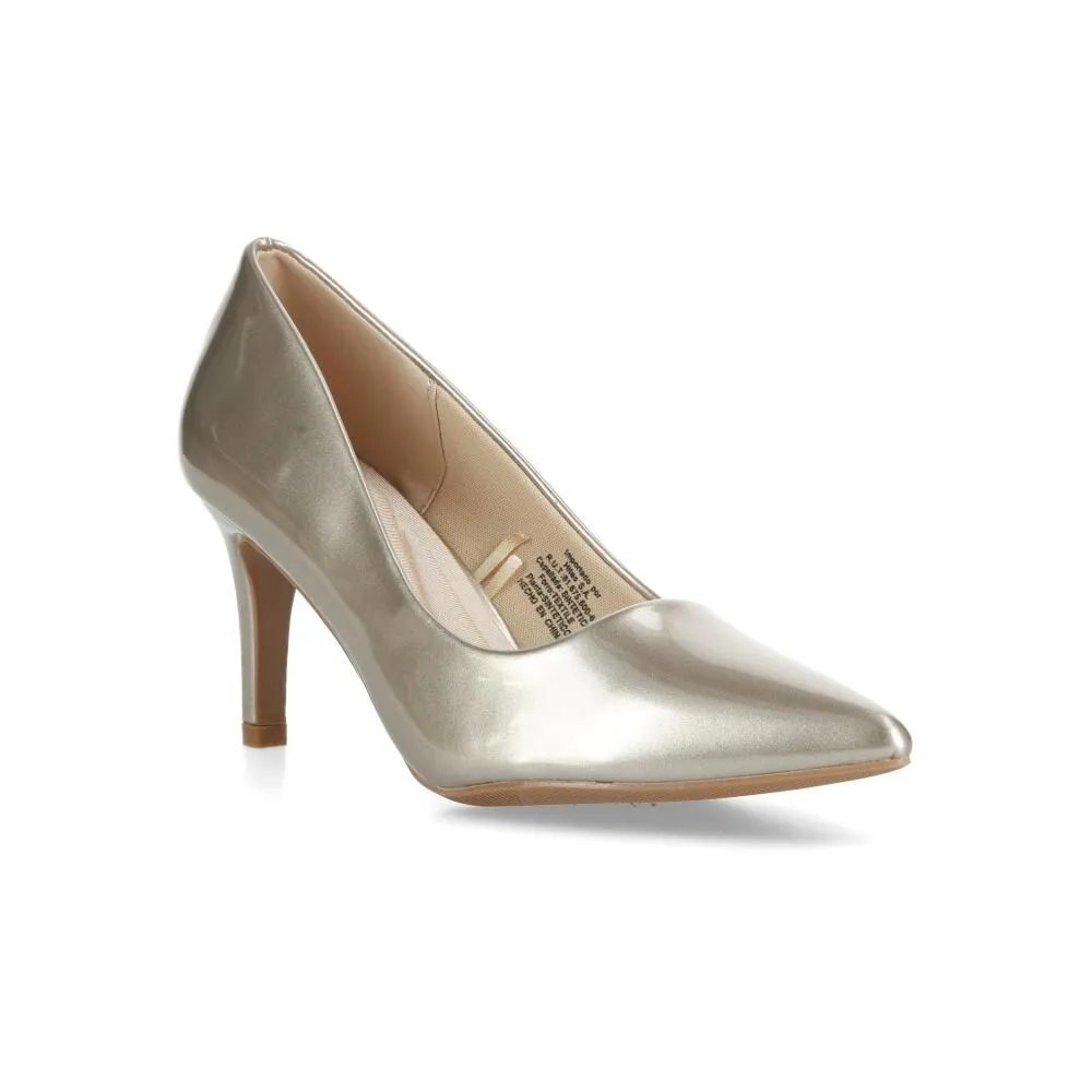 Zapato Con Taco Mujer Geeps Oro
